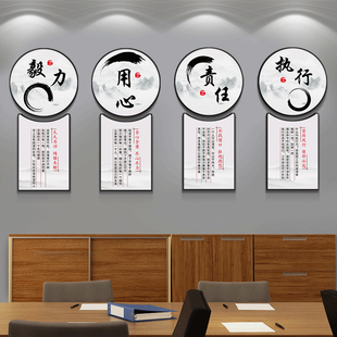 办公室挂画公司企业文化形象墙过道走廊楼梯会议室励志标语装饰画