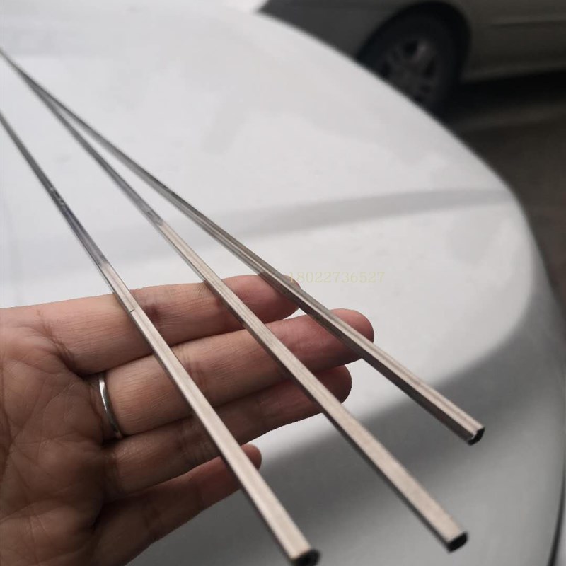 304 201不锈钢空心小方管3X3 4X4 5X5 6X6 7x7 8x8 9x9 10x10 4*6