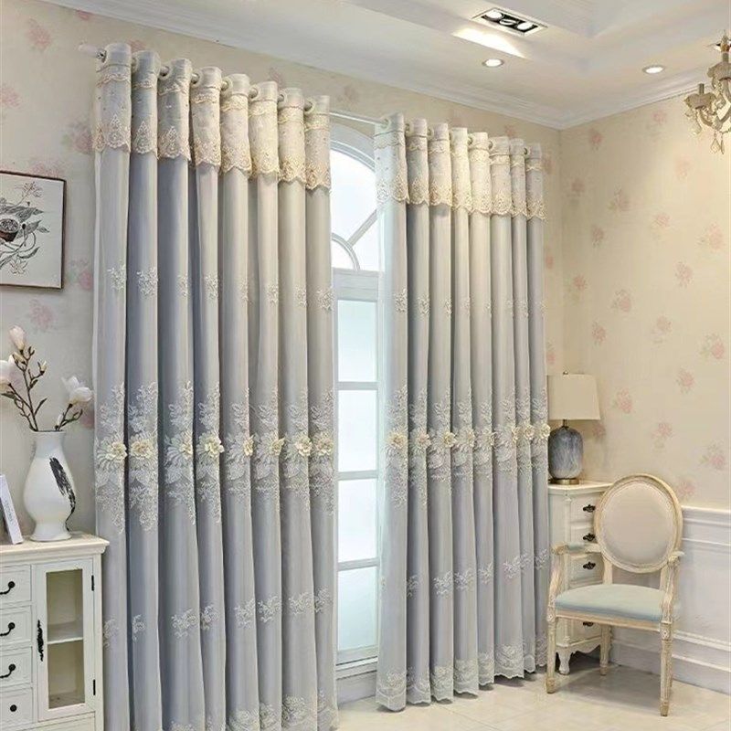 欧式加厚布纱一体遮光窗帘全屋定制成品卧室阳台客厅光抗晒遮阳布,居家布艺,定制窗帘,淘宝优惠券,粉丝福利购,淘宝优惠卷
