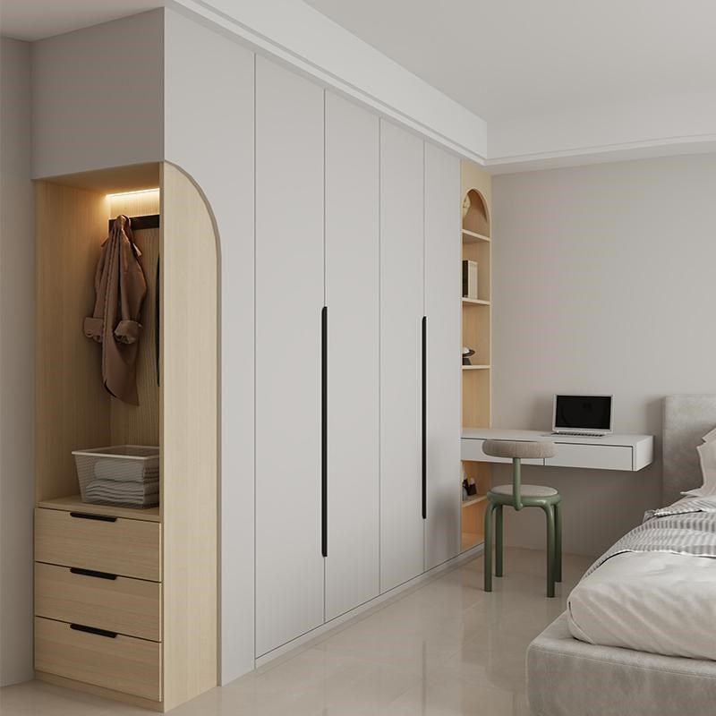 全屋定制多功能卧室衣柜书桌新款实木简约现代衣柜收纳柜,全屋定制,定制平开门衣柜,淘宝优惠券,粉丝福利购,淘宝优惠卷