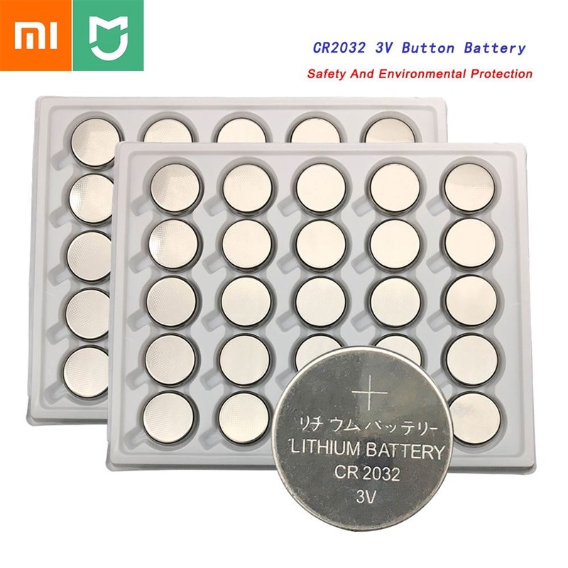 XIAOMI Mijia Button Battery CR2032 Lithium Battery 3V Mothe