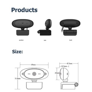 Widescreen Video Work Home Accessories 2MP 1080P Full HD Web