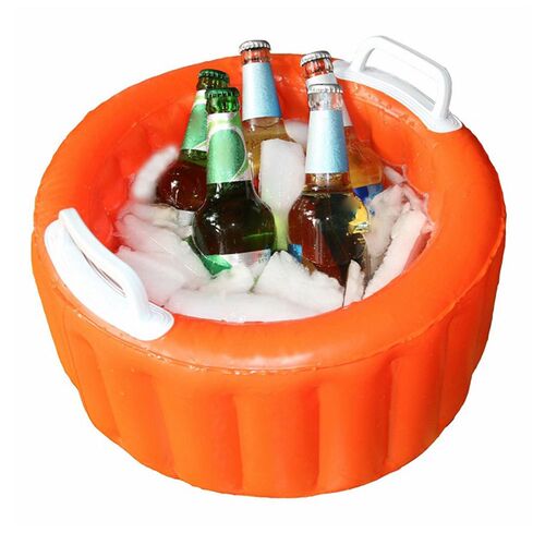 Inflatable beer ice bucket beer cooler bucket summer pool pa