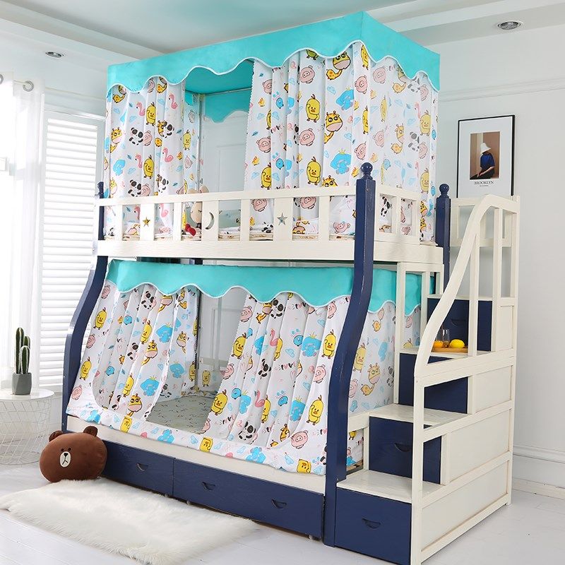 梯形伸缩子母床蚊帐遮光床帘下铺1.5米1.8m1.2带书架上铺1.3/1.1,床上用品,蚊帐,淘宝优惠券,粉丝福利购,淘宝优惠卷