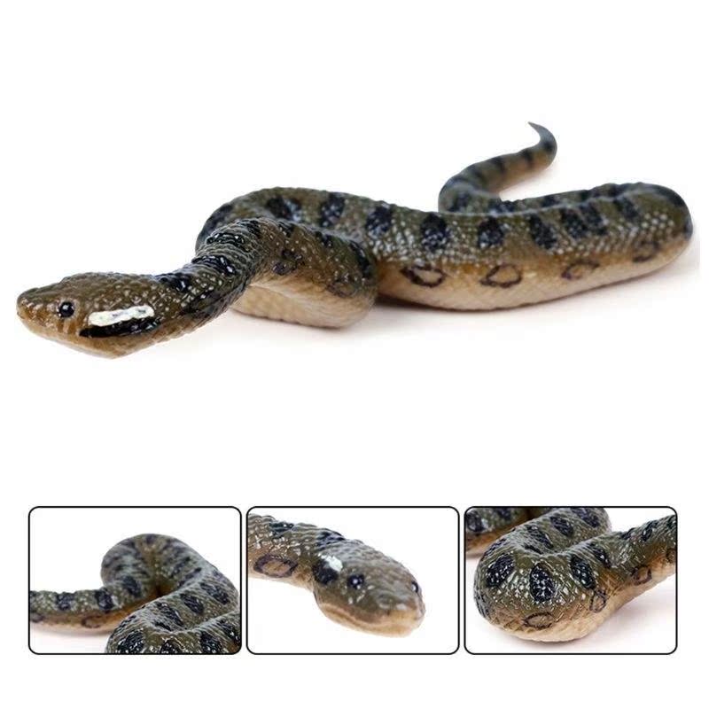 速发Fake Realistic Rubber Toy Snake North Us Green Anaconda