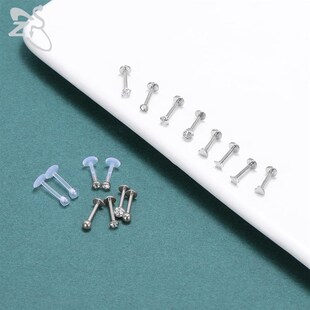 ZS 12 16pcs/lot Stainless Steel Labret Lip Monroe Piercing