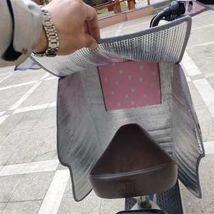 小型电动车挡风被防风罩分体式踏板车挡风被夏季薄款可折叠电瓶车