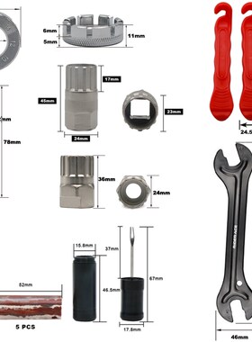 Bicycle Repair Tool Kits Bike Chain Measuring Ruler Crank Pu