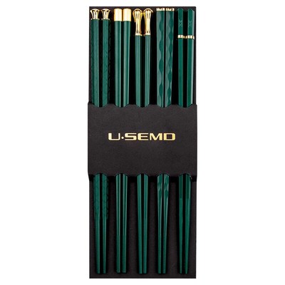 5Pairs/Set High Quality Japanese Non-Slip Chopsticks Korean