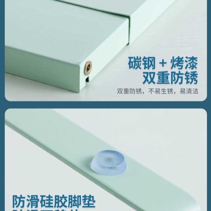 可伸缩书架桌子收纳办公桌置物架办工作工位桌上放的小层架 台面