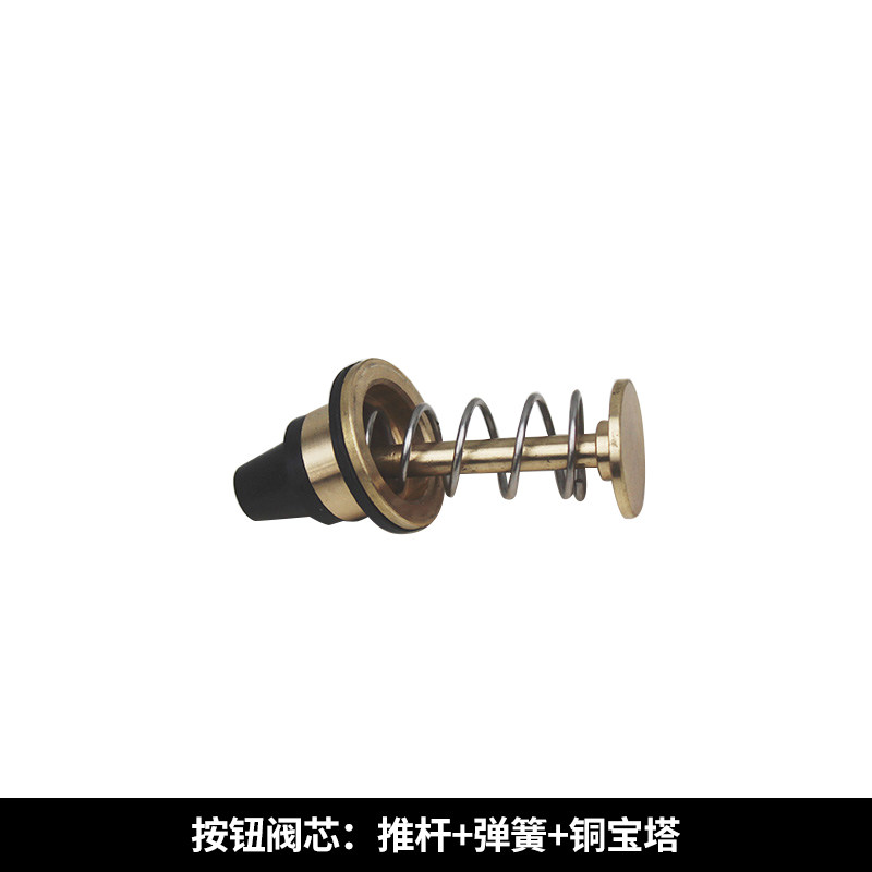 全铜大便冲洗阀手按式 蹲便器手动冲水阀 卧式厕所蹲坑手压延时阀