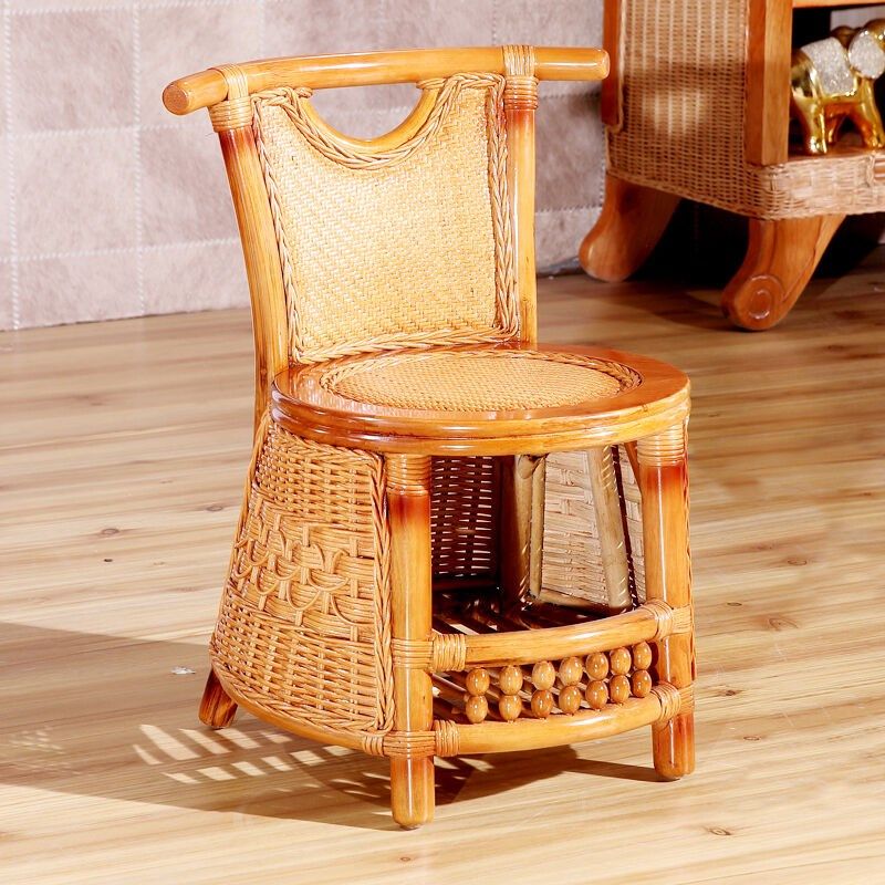 藤太宗藤艺休闲椅阳台庭院藤编木矮凳圆凳天然真藤凳子藤条换鞋凳,住宅家具,阳台椅,淘宝优惠券,粉丝福利购,淘宝优惠卷