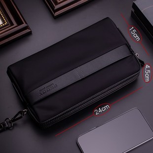 手包男手拿包男士手挽包大容量牛津布手拎包男款夹包男包商务休闲