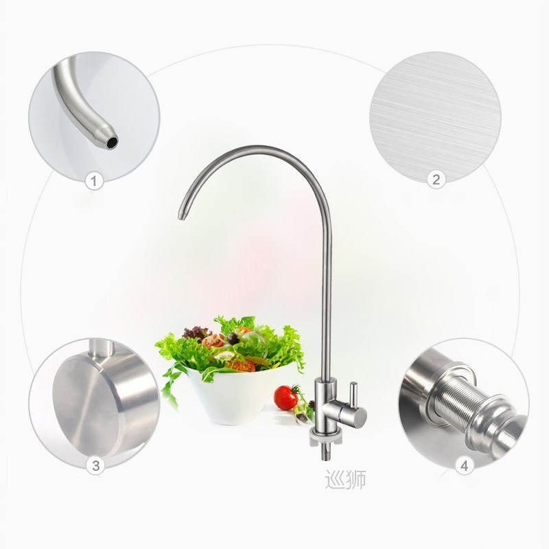 Kitchen Drinking Water Faucet Filter Tap Stainless Steel Bru