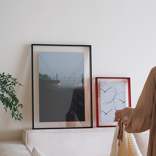 亚克力双面透明相框打印洗照片框定制装裱画框挂墙海报展示相片框