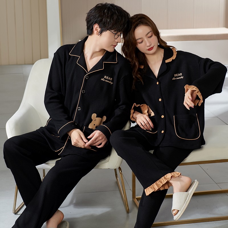 情侣睡衣春秋款女长袖小清新男士女士冬款网红家居服套装秋季,女士内衣/男士内衣/家居服,睡衣/家居服套装,淘宝优惠券,粉丝福利购,淘宝优惠卷