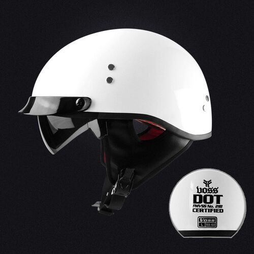 black Vintage motorcycle helmet open face helmet DOT approve