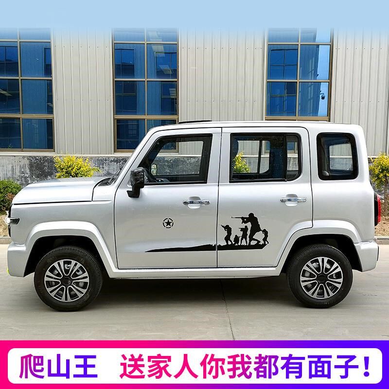 四轮电动汽车新能源老头乐新款家用女士成人代步小型油电两用轿车