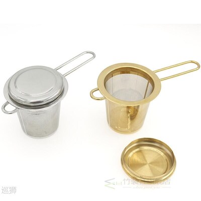 Stainless Steel Tea Filter Foldable With Lid Tea Strainer Te