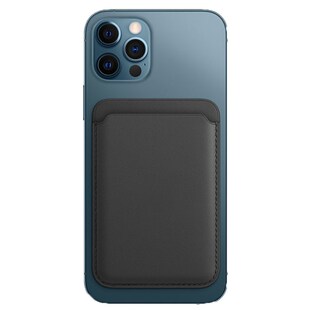 original magnetic card holder for iPhone 12 leather clip ba