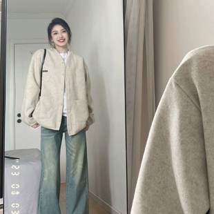 大码胖妹妹美式复古卫衣外套女棒球服春秋冬新款毛衣针织开衫上衣