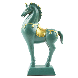 新中式 马摆件玄关客厅博古架家居禅意陶瓷马饰品招财桌面工艺摆设