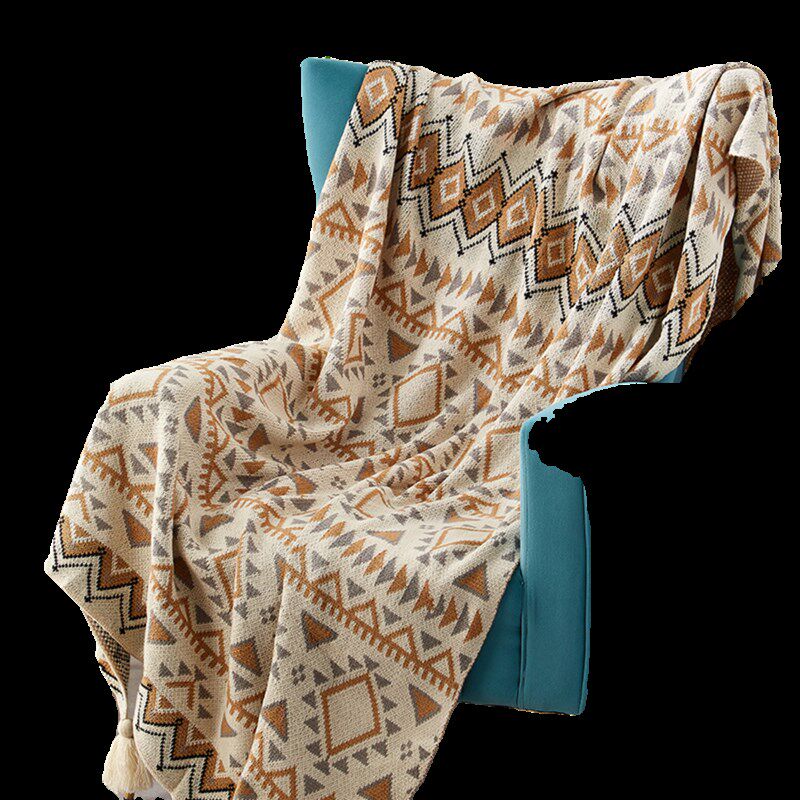 宅寂风床尾巾休闲毯子民宿咖色装饰床尾毯样板间搭毯素色床搭床旗,床上用品,休闲毯/毛毯/绒毯,淘宝优惠券,粉丝福利购,淘宝优惠卷