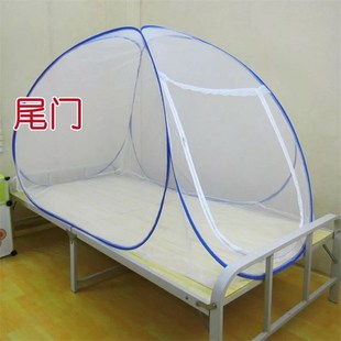尾开门蚊帐 上铺蚊帐床尾门 侧边蚊帐 蚊帐侧面拉炼 学生住校专用