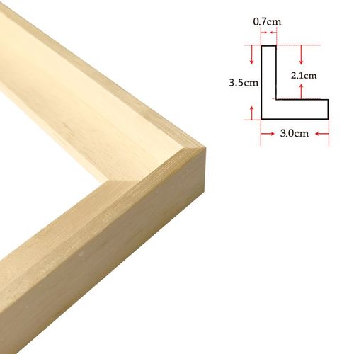 实木油画框外框L型窄边丙烯画框大尺寸装裱简约边框挂墙
