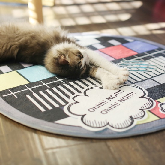 【年糕NianGao】可爱卡通宠物地垫地毯猫咪垫脚四季狗防滑垫用品