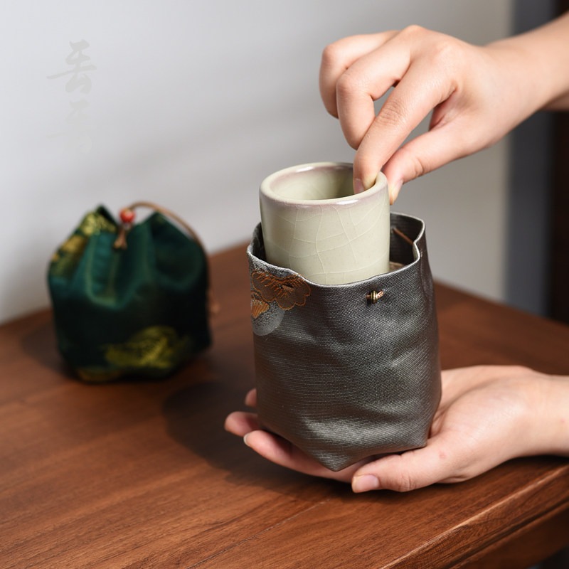 织锦缎茶杯主人杯茶具便携收纳布袋子刺绣文玩珠宝首饰包装袋,饰品/流行首饰/时尚饰品新,首饰袋,淘宝优惠券,粉丝福利购,淘宝优惠卷