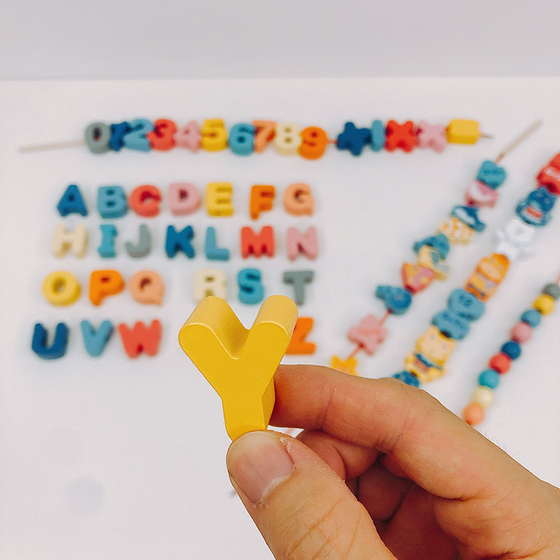 木质串珠儿童玩具 78大颗粒字母数字动物穿绳积木专注力训练345岁,玩具/童车/益智/积木/模型,儿童串珠/绕珠,淘宝优惠券,粉丝福利购,淘宝优惠卷