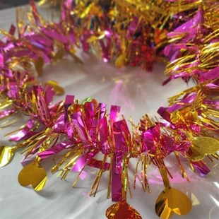 彩条彩带彩龙毛条拉花新年春节元旦晚会活动布置结婚生日门店新款