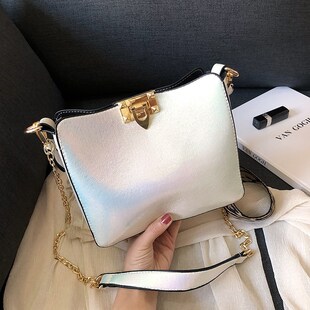 网红小黑包女包新款 宽肩带单肩包 百搭斜挎小包质感时尚 潮韩版