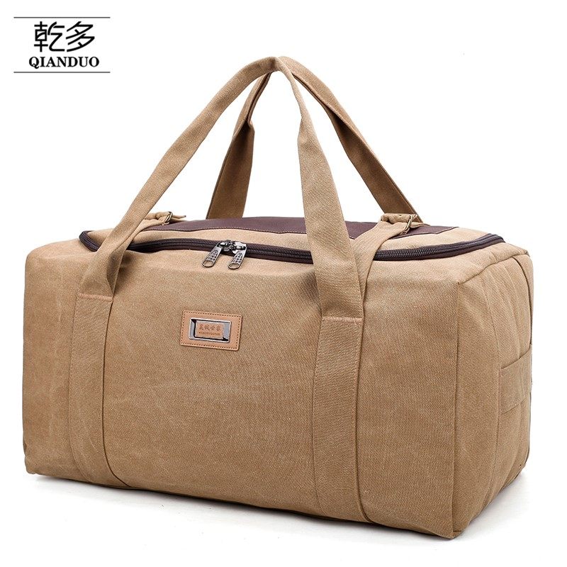 加厚帆布男行李袋大容量手提旅行包超大长短途搬家装被子女待产包,箱包皮具/热销女包/男包,旅行袋,淘宝优惠券,粉丝福利购,淘宝优惠卷