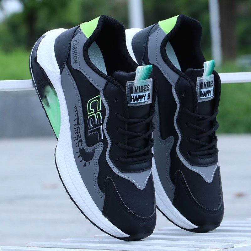 男鞋运动鞋2023新款男士皮面防水鞋老爹鞋软底休闲鞋防滑跑步鞋子,流行男鞋,老爹鞋,淘宝优惠券,粉丝福利购,淘宝优惠卷