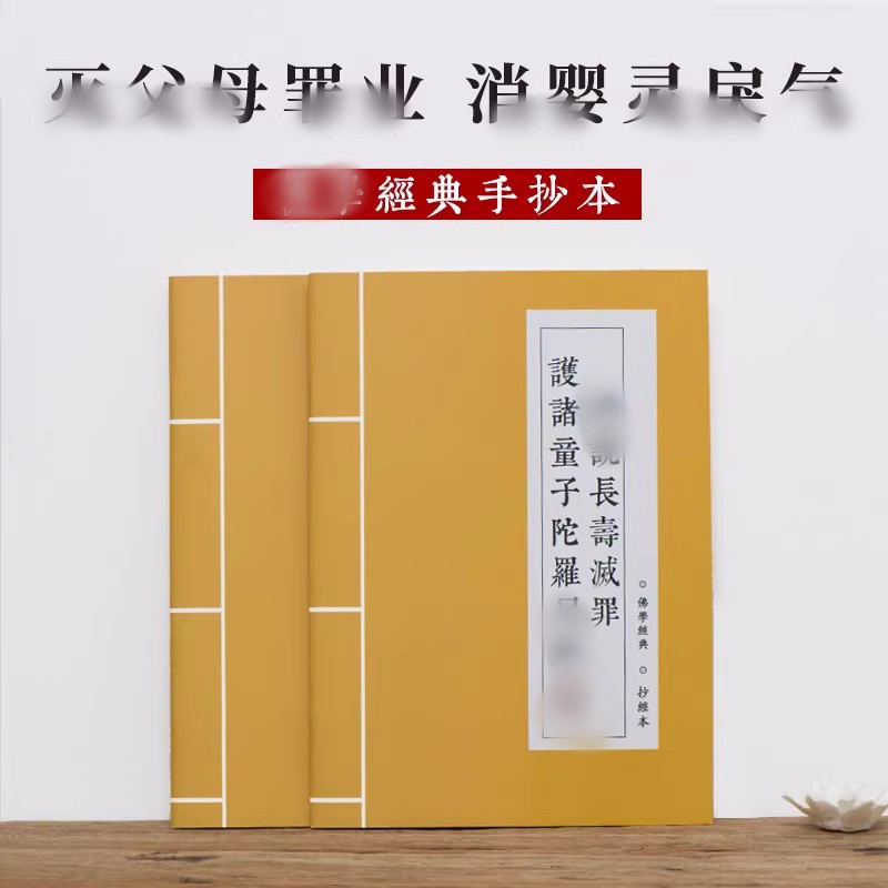 速发【童子经】佛说长寿灭罪护诸童子陀罗尼经抄经本初学者钢笔硬