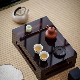 玖楼亚克力壶承长方形茶具茶杯收纳架小茶盘茶承茶托盘干泡置物架