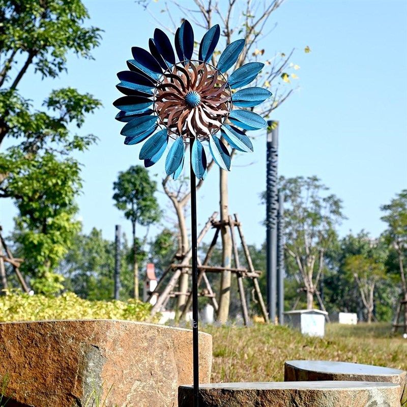 铁艺大风车旋转户外花园装饰别墅庭院摆件幼儿园庭院造景阳台布置,家居饰品,户外/庭院摆件,淘宝优惠券,粉丝福利购,淘宝优惠卷