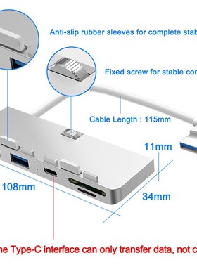 Aluminum alloy USB 3.0 HUB 3 port adapter splitter with SD/T