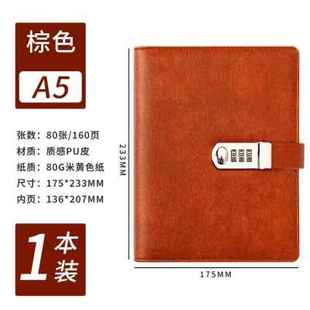 2022年活页现金日记账本带锁日常开支理财明细账家庭家用 速发新款