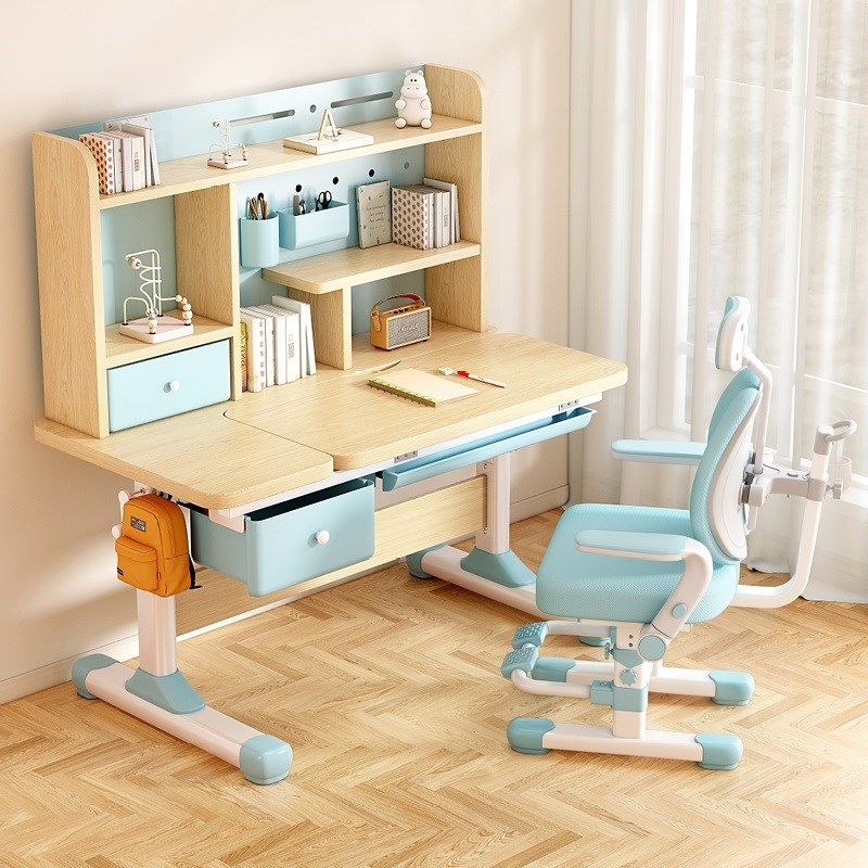 儿童学习桌小学生书桌椅子可升降课桌子实木写字桌椅家用桌椅套装