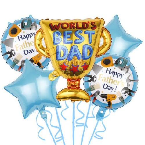 速发5pcs Indoor Outdoor Reusable Round Star Holiday Dad Them