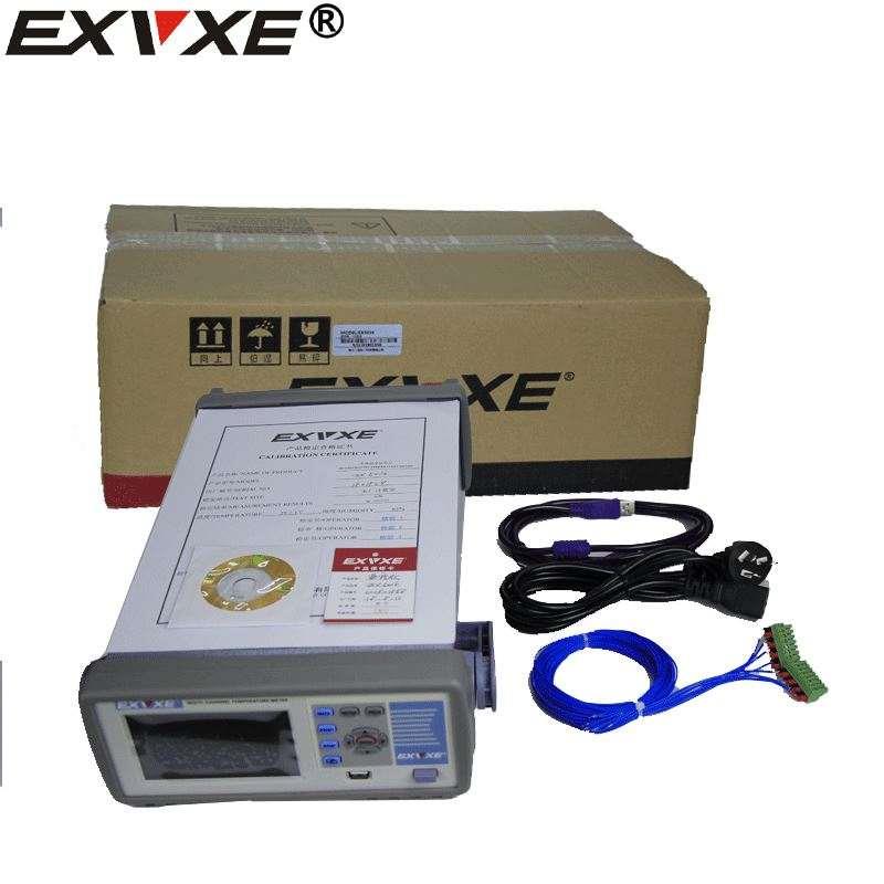 新品EXVXE意力EX3008多路温度测试仪16通道巡检仪温度记录仪24路3