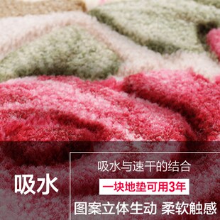 地垫门垫进门卫阳台浴室卧室床边可机洗踩脚垫防滑吸水大门口毛毯