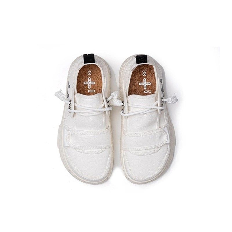 厚底小众丑萌鞋男2025春帆布小白鞋板鞋圆头憨憨鞋休闲低帮单鞋,流行男鞋,时尚休闲鞋,淘宝优惠券,粉丝福利购,淘宝优惠卷