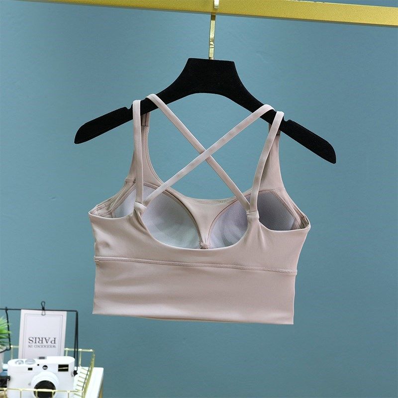 吊带运动内衣女防震减震防v下垂美背瑜伽背心外穿带胸垫健身服文,运动/瑜伽/健身/球迷用品,瑜伽内衣,淘宝优惠券,粉丝福利购,淘宝优惠卷