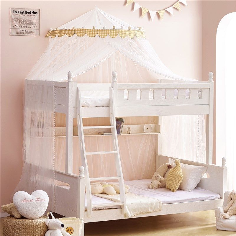 儿童蚊帐上下铺子母床双层学生高低床梯形家用免安装一体式,床上用品,蚊帐,淘宝优惠券,粉丝福利购,淘宝优惠卷