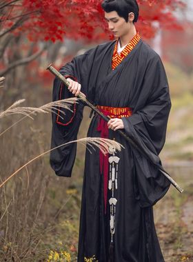 秋风辞 华姿仪赏2023年汉服男装战国袍直裾三Z件套199