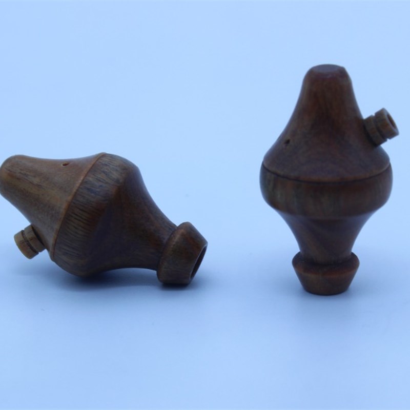 个性绿檀实木夜壶耳壳号角diy大夜壶16jmm 外壳耳机配件定制圈铁